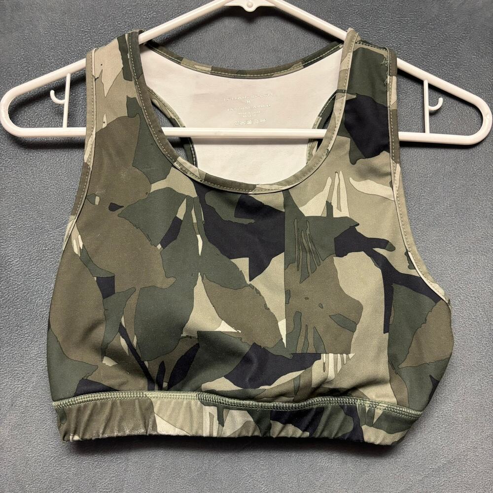 Tahari Army Fatigue Camo Hunting Fishing Military Sports Bra Workout Exercise
